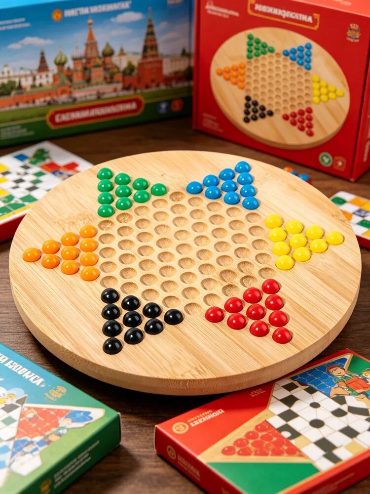BESTSKY Настольная игра в шашки, бамбуковая игровая доска, китайские шашки, игра для улучшения взаимодействия родителей и детей, черная