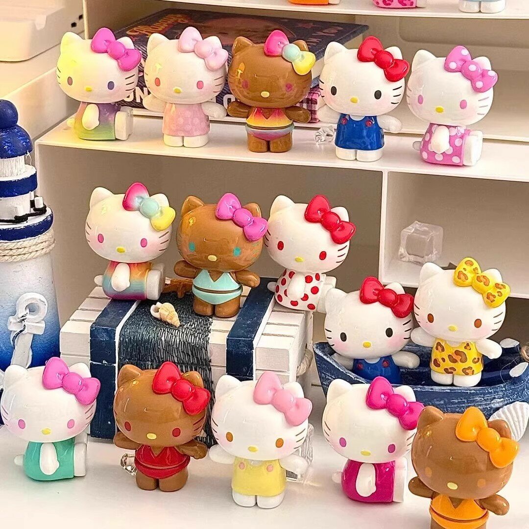 Hello Kitty Дождевые Сладости Слепой Мешок - Случайные 6 Штук, 2 Мешка Для Настольной И Автомобильной Декорации Подарок