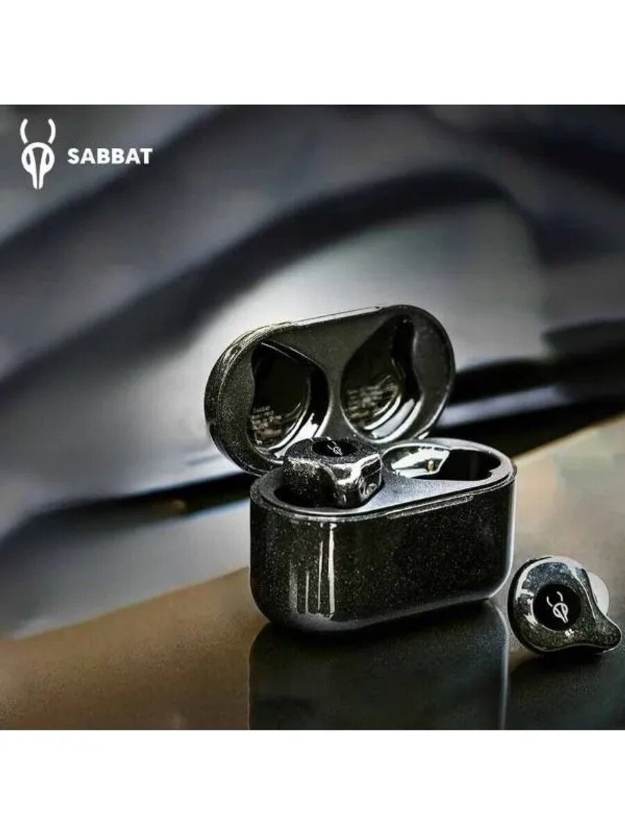 Sabbat Наушники беспроводные, Bluetooth, USB Type-C, черный матовый