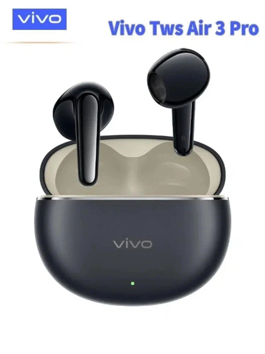 Vivo Наушники беспроводные с микрофоном Vivo TWS Air 3 Pro, Bluetooth, USB Type-C, черный матовый