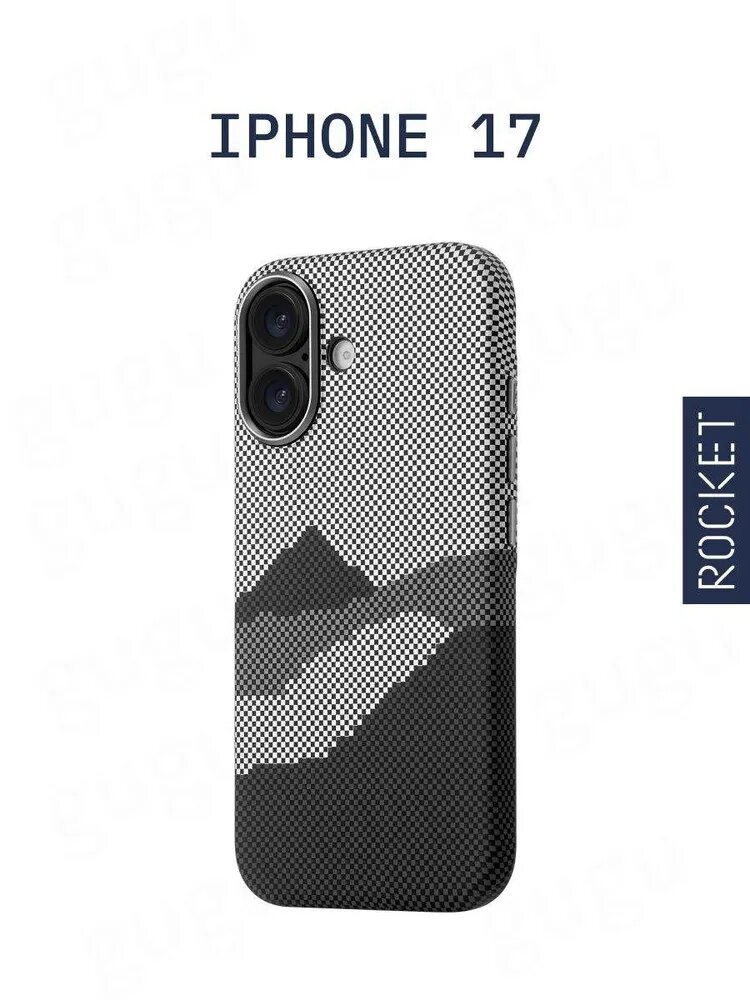Чехол на iPhone 17 Rocket Graphic, горы, MagSafe совместимый