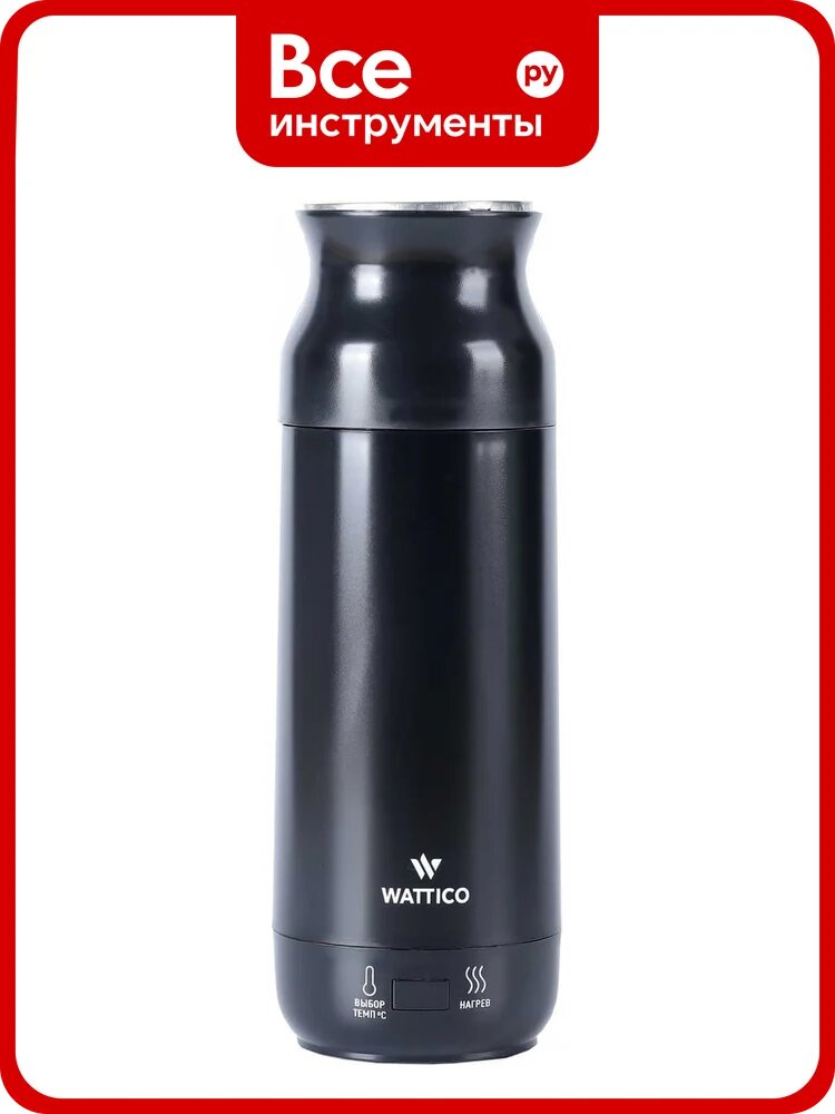 Маленький чайник термос WATTICO 220В 0.5 л Kettle черный 00-00000097