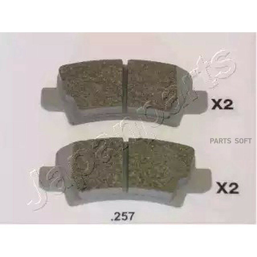 JAPANPARTS PP257AF Колодки тормозные дисковые, комплект зад JAPANPARTS PP257AF