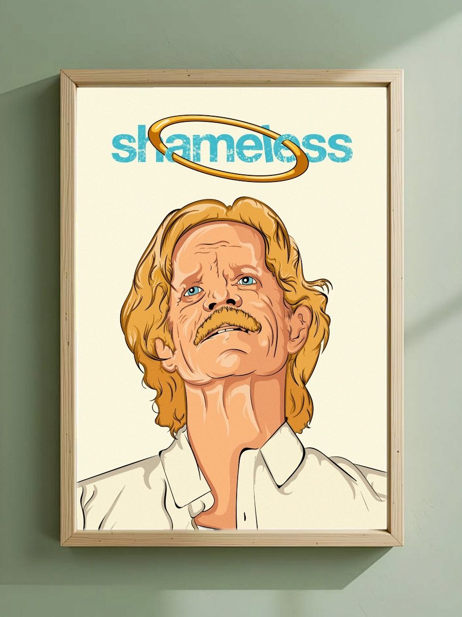 Постер, плакат на стену "Фрэнк Галлахер - Стыдливые / Shameless" 42 см х 29,7 см (А3), Без Рамы