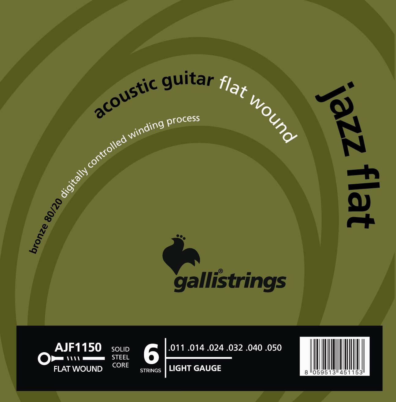 Комплект струн GALLI STRINGS [AJF1150] для акустической гитары