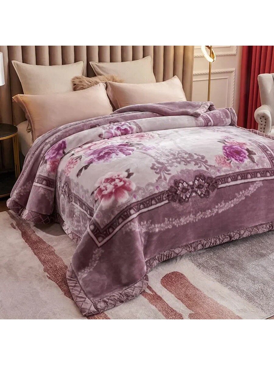 E GELAND Плед thick blanket , Акрилик, 230 см х 200 см, Количество в упаковке, шт 1