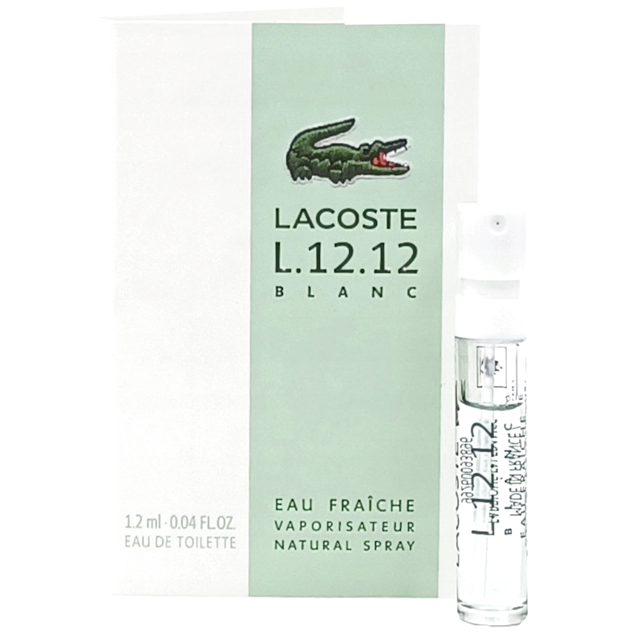 Мужской пробник туалетной воды Лакост Л 12 12 Бланк О Фреш 1.2 мл / Blanc Eau Fraiche