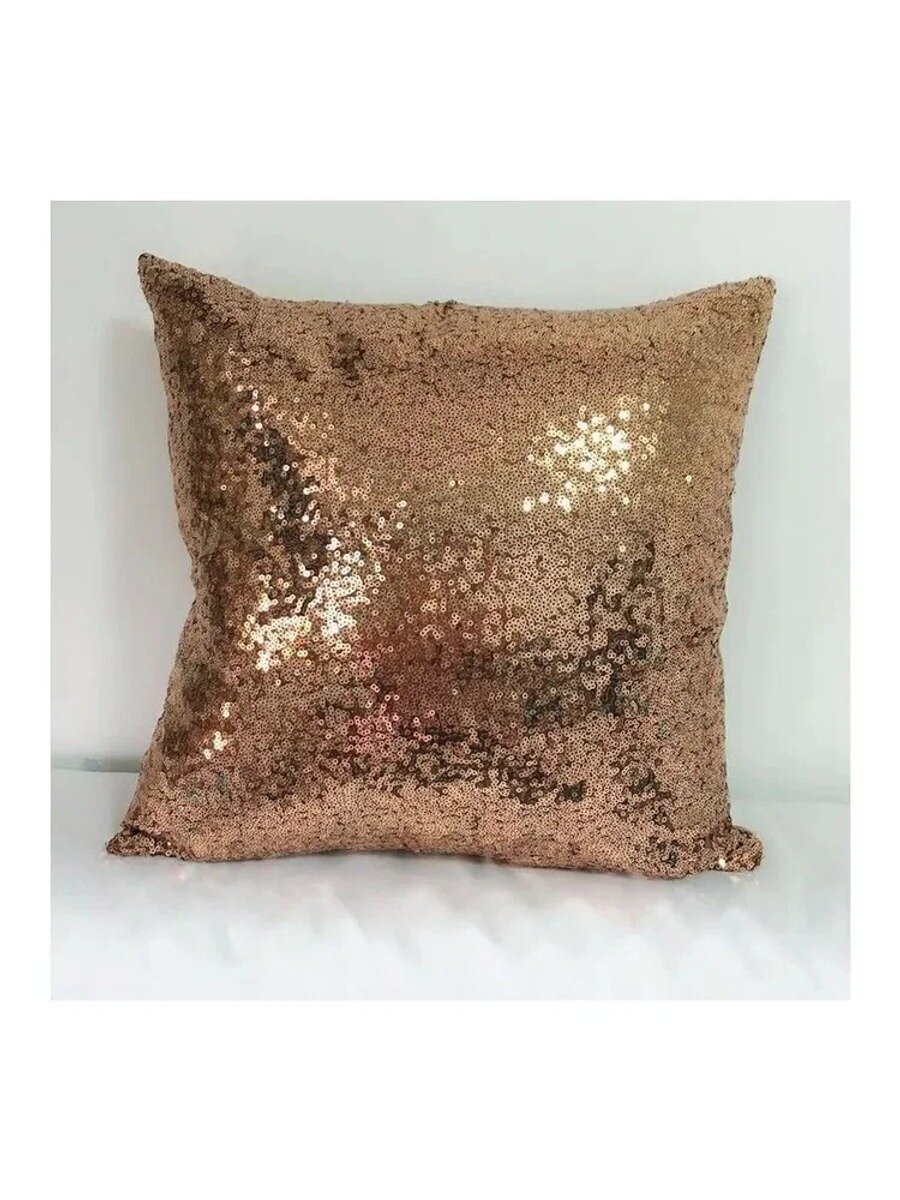 Наволочка декоративная 62x62 см, цвет Gold, материал парча, унисекс, фабричное производство