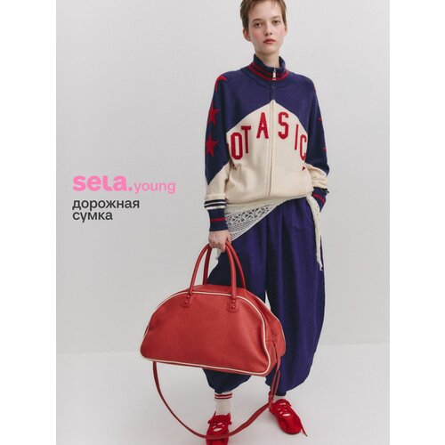 фото Сумка sela дорожная сумка из линейки sela young, красный