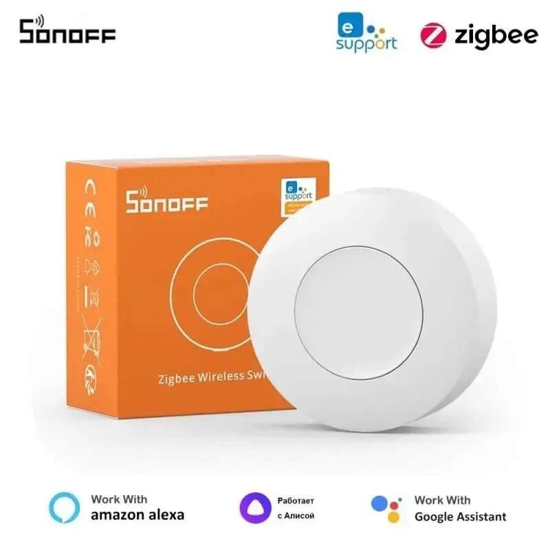 Беспроводной умный выключатель SONOFF SNZB-01P Zigbee