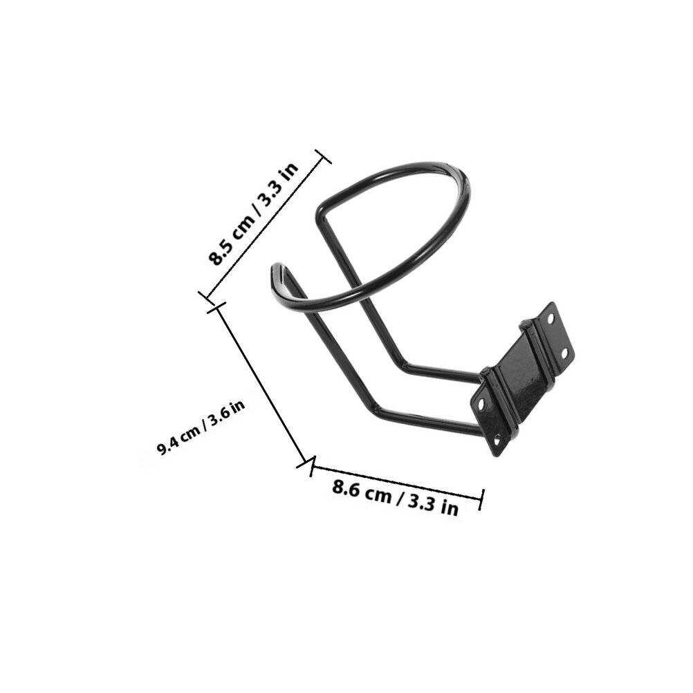 Держатель Для Напитков На Стену 2 Шт Черный Размер 9.40X8.60X8.50Cm