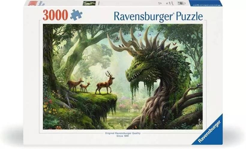 Пазл Ravensburger Пробуждение Лесного Дракона, 3000 элементов