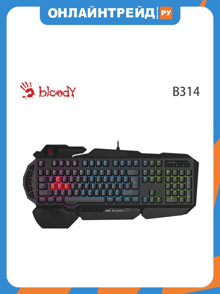 Клавиатура A4TECH Bloody B314 USB (Black)