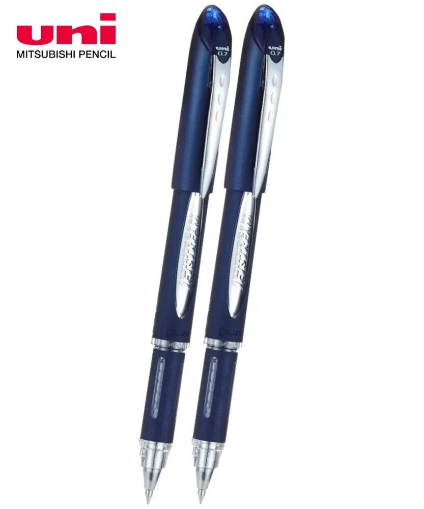 Ручка шариковая 2 шт UNI Jetstream SX-217 0.7мм синяя