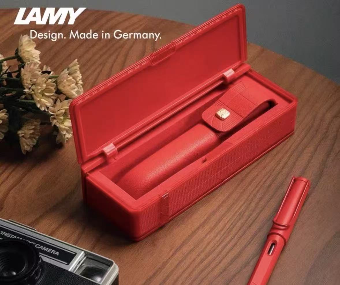Подарочный набор ручек LAMY Safari Series, ярко-красная 0.5 мм, с тонким пером Размер：Доставка JDЦвет：Клубничная