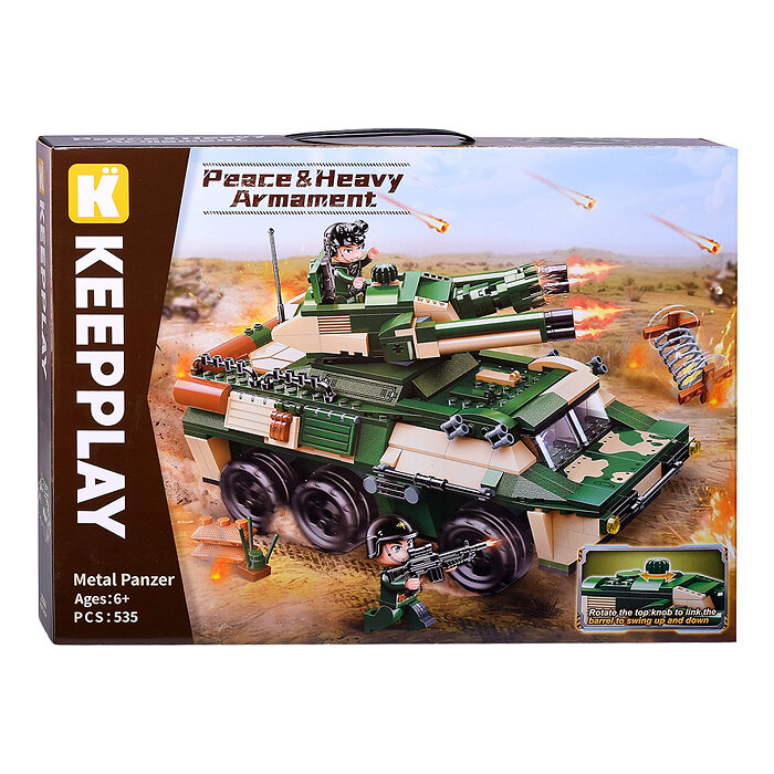 Конструктор 25004 "Военная бронемашина" (535 дет.) в коробке