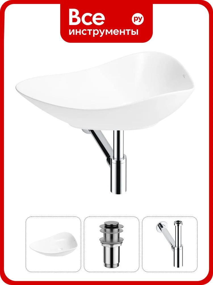 Набор Wellsee 3 в 1 Nexus Flex накладная раковина 60x42 см 20214035R