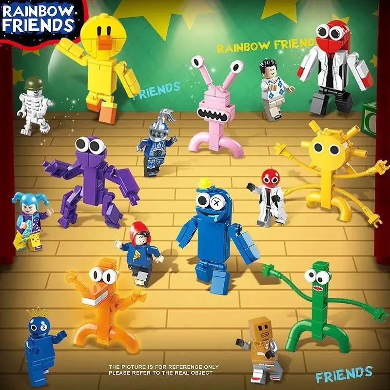 Конструктор Роблокс радужные друзья / Roblox rainbow friends (316 деталей + 8 фигурок) совместим с лего 1439