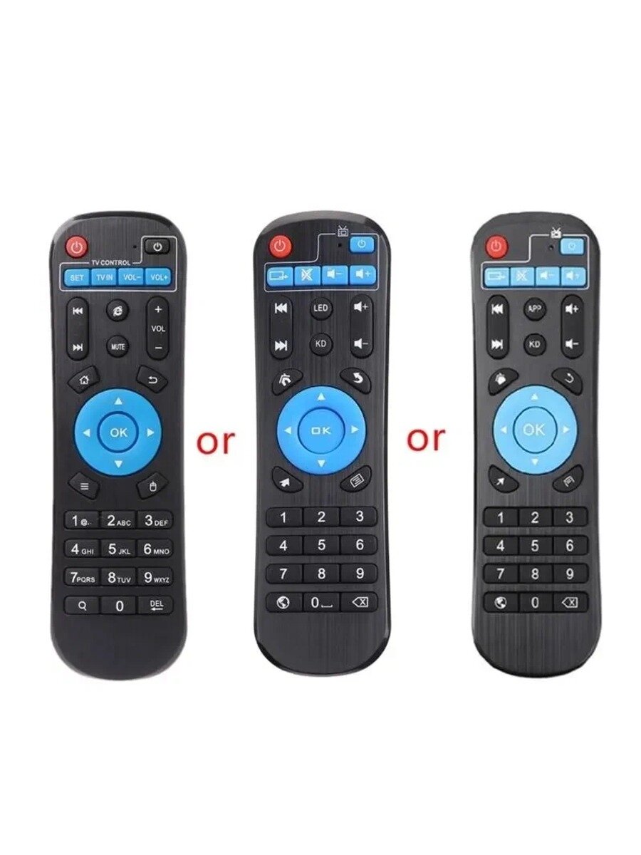 Пульт для TV Box T95 HK1 MX10 X88 X96 TX6 TX3 MX1 H50 H96, Черный