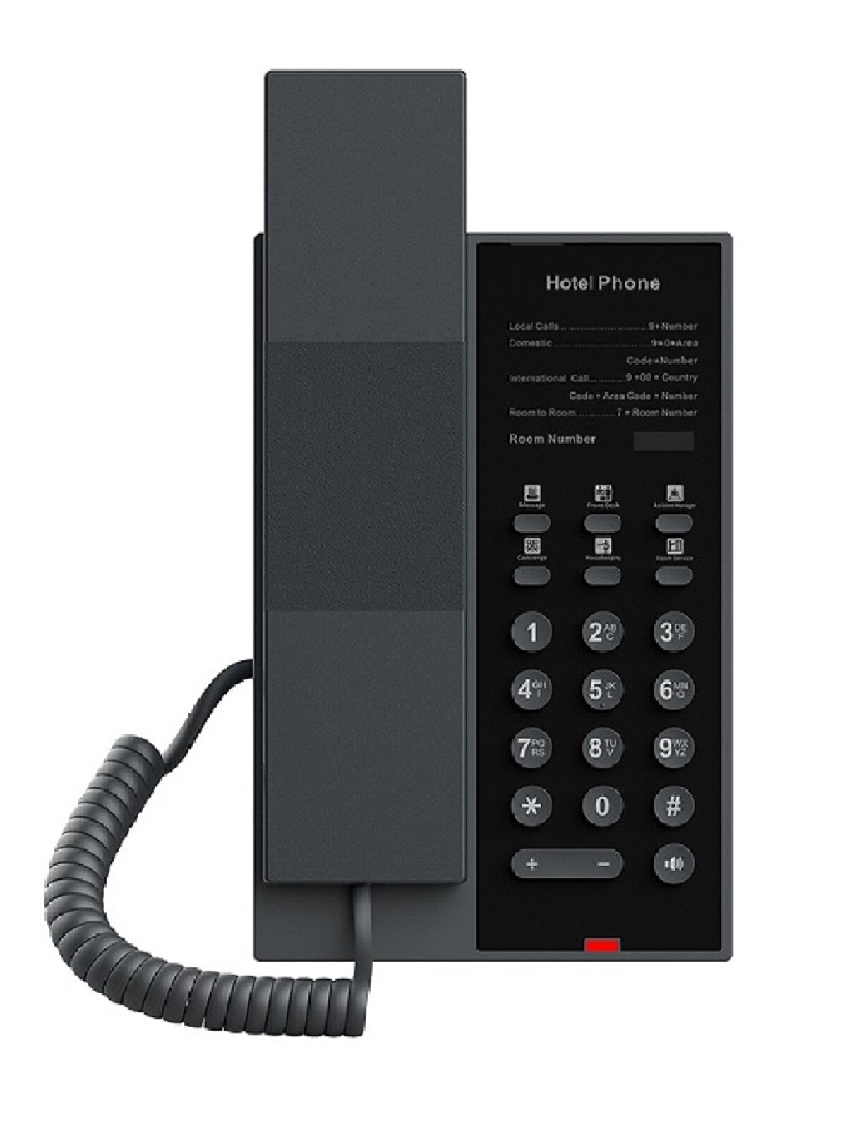 Телефон VoiceIP Fanvil H602W гостиничный c Wi-Fi 6, 2 SIP-линии, черный