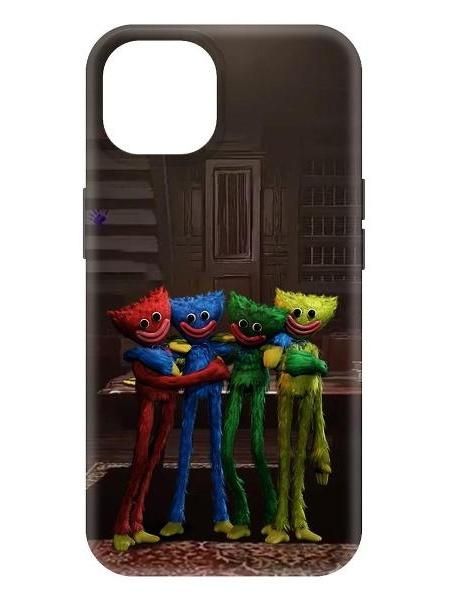 Чехол для смартфона, телефона Krutoff Хаги Ваги - Мини-Хаги для iPhone 15 черный
