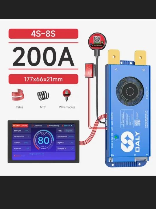 Умная активная балансировка DALY BMS LiFePo4