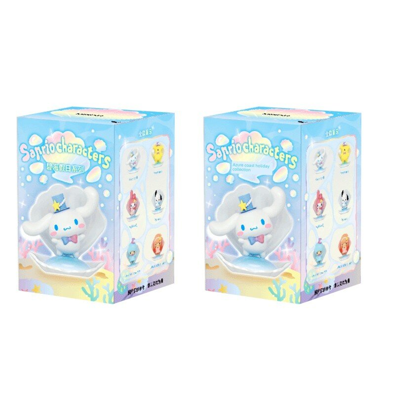 MINISO Sanrio Блайнд бокс Океанские каникулы 2 случайных непроверяемых фигурки Куруми Синнаморолл коллекционная игрушка