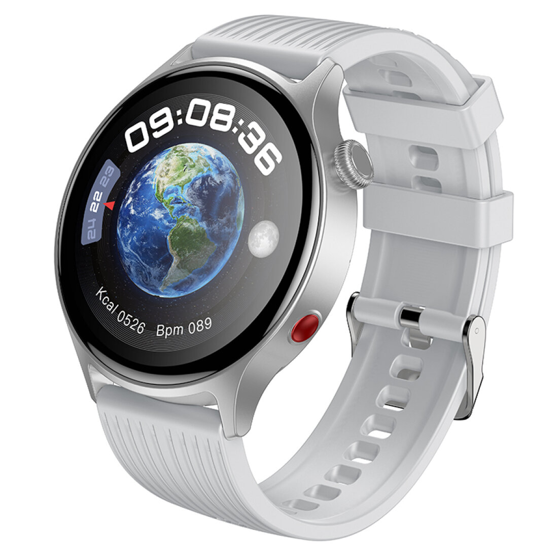 Умные часы Y46 Smart watch Hoco с поддержкой звонков, поддержка функции поиска (Find My) на телефонах Apple, серебро