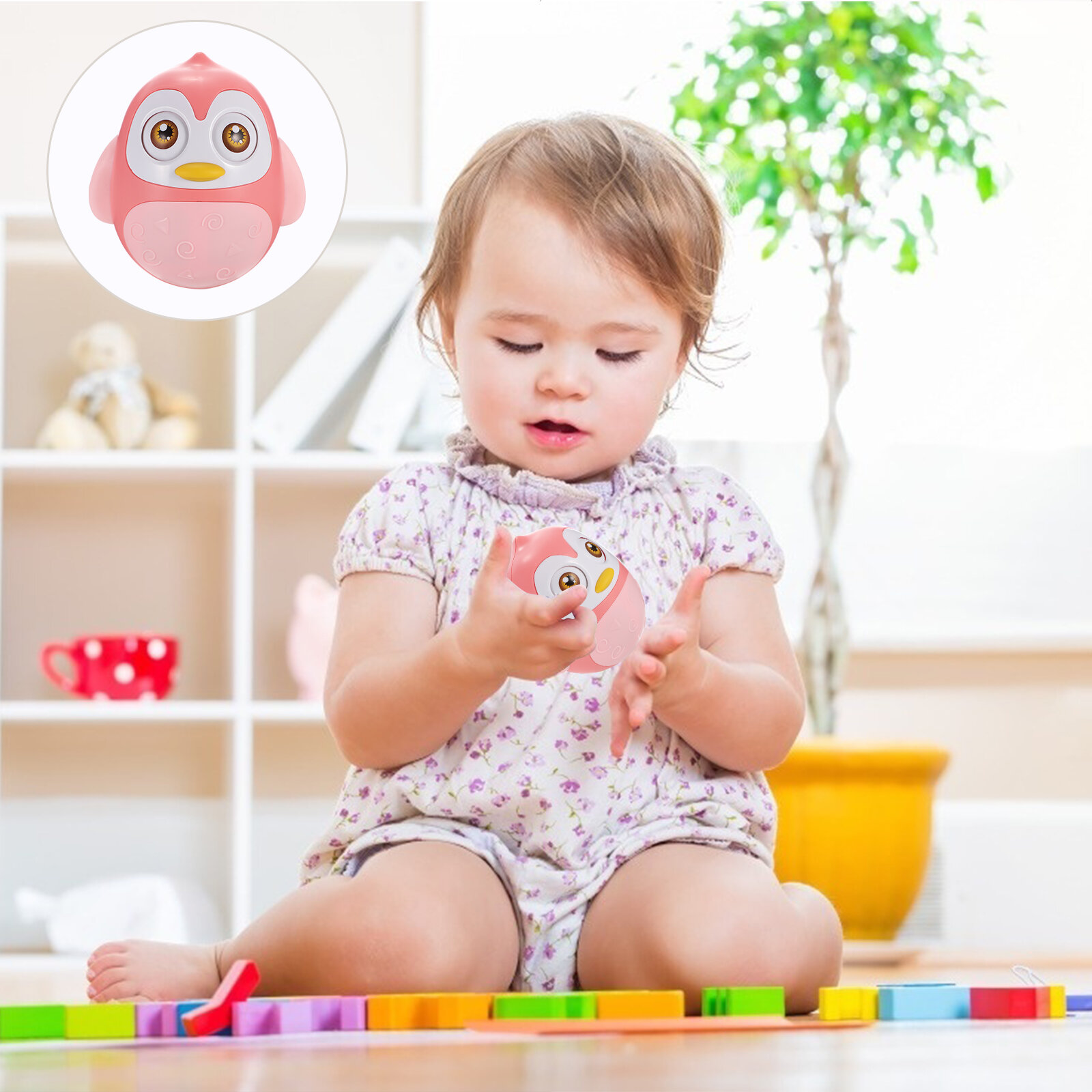 Игрушка для Ребёнка Адorable卡通 Infant Plaything Смешной Картинки Успокаивает Малыша Развивает Координацию 13x13x9cm