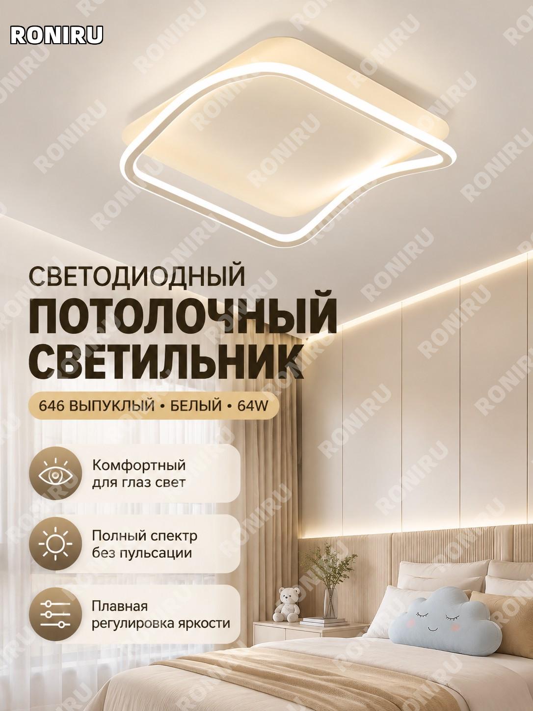 Потолочный LED светильник 646正翘 белый с регулировкой света облако из силикона для детской спальни современный стиль