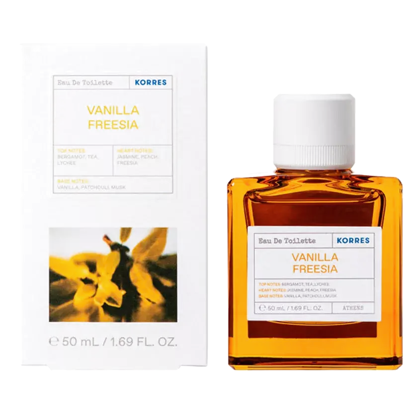 Korres Vanilla Freesia 50 мл парфюм для мужчин и женщин - Ванилла Фрезия туалетная вода