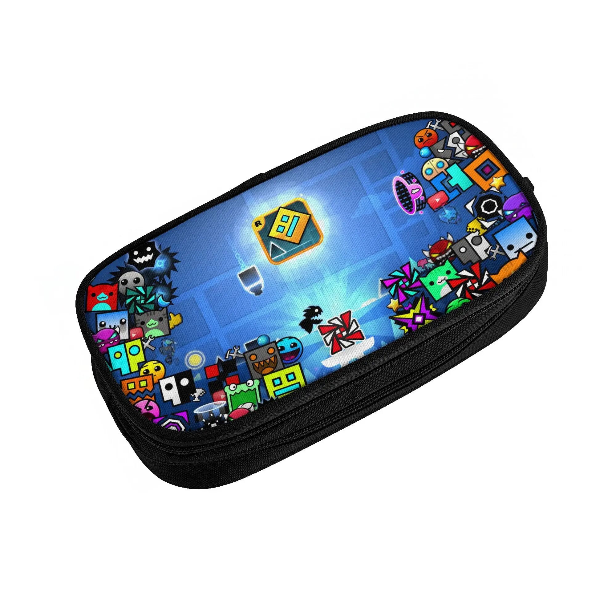 Пенал двухслойный Geometry Dash, цвет As Shown1