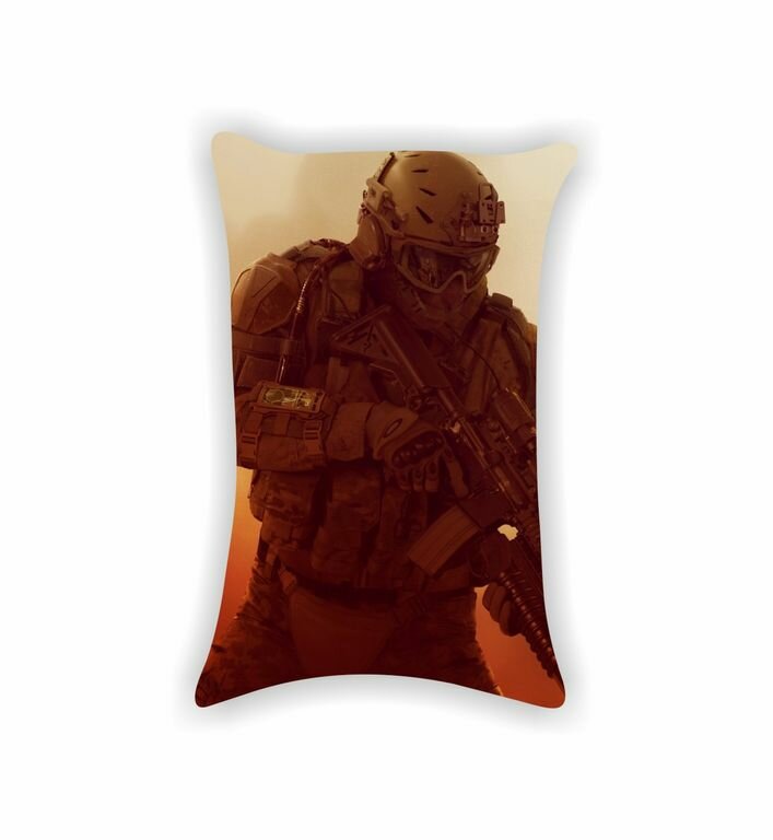 Подушка Warface, Варфейс №11, картинка С двух сторон