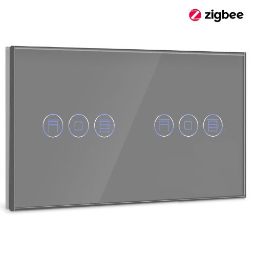 Переключатель шторы, переключатель стены ZigBee, умные жалюзи, приложение Tuya Smart Life Google Alexa