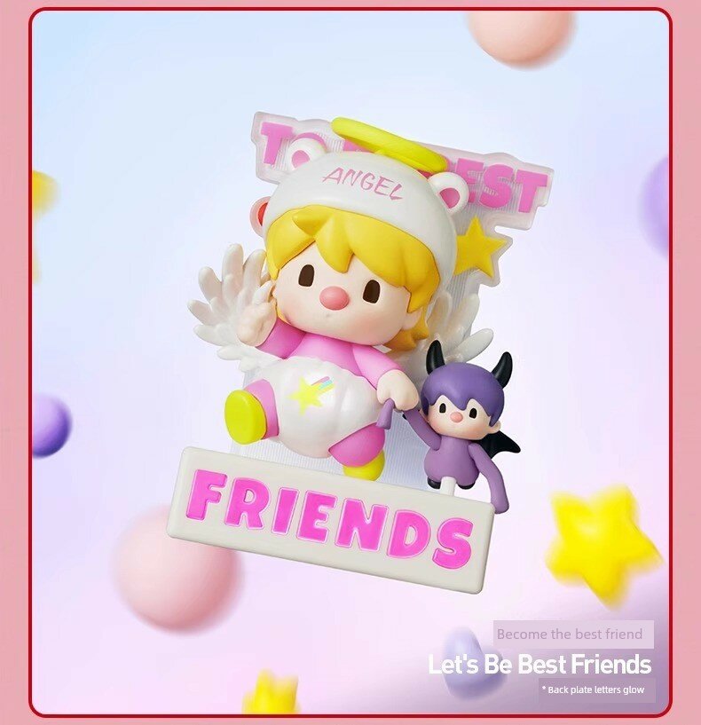 POP MART Little Sweet Beans Blind Box Figure - Become the Best Friend Design Single Box, Unopened, 12cm Height, 87