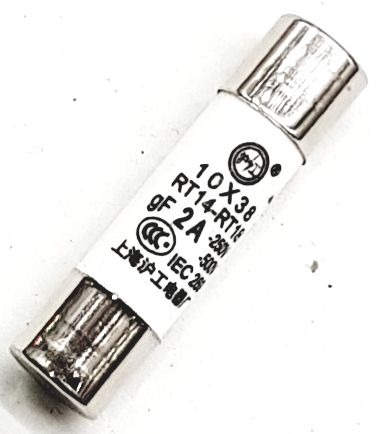 Предохранитель керамический 10x38 mm 2А 500 V (2 штуки), аксессуар или запасная часть для ремонта и обслуживания совмест