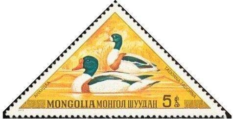 ( 1973-036) Марка из набора Монголия 1973 год "Обыкновенная пеганка" II гашеная
