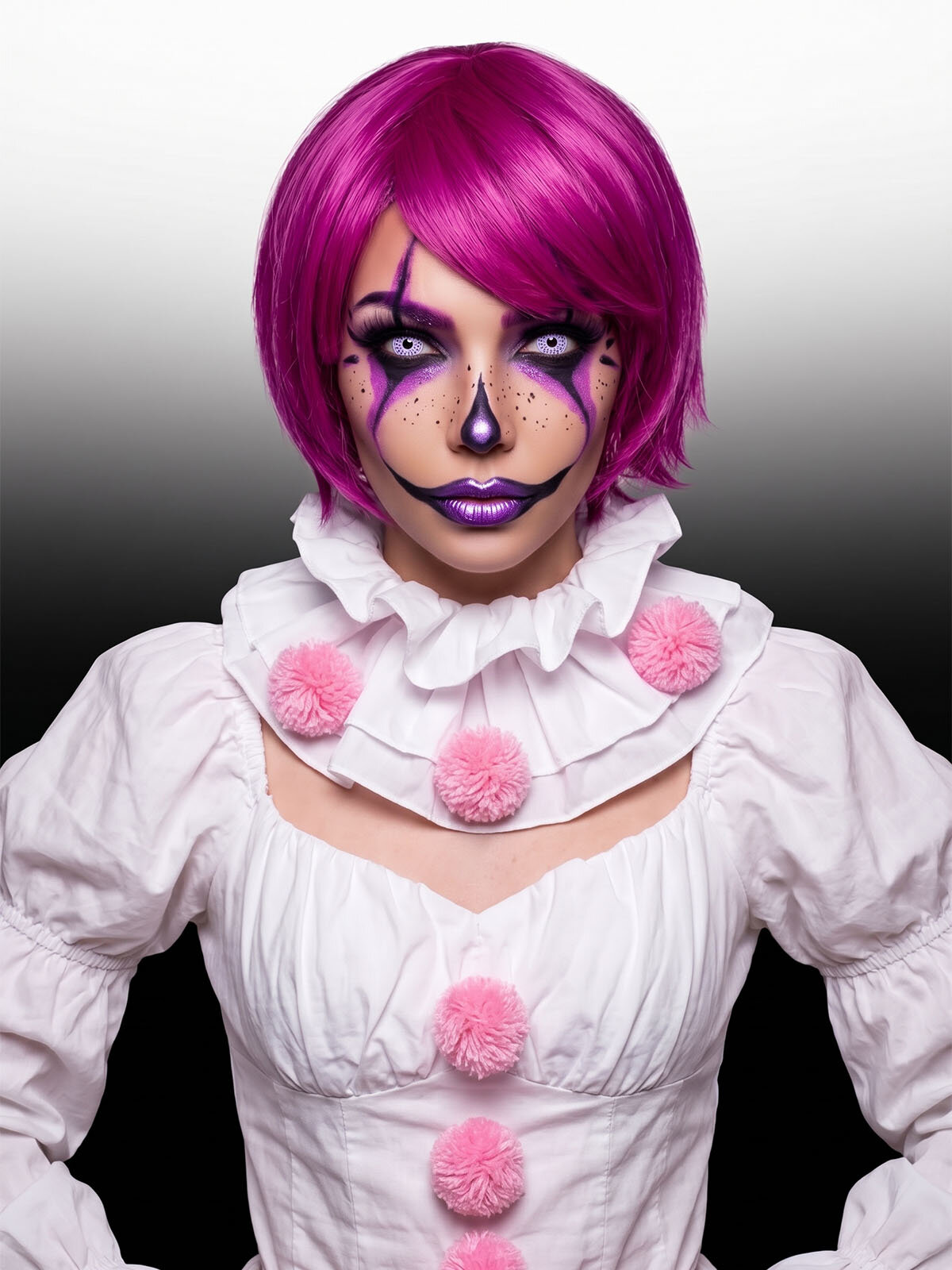 Hairshop Парик Косплей Ф 10 (TF2405 - JYG1081B) (Малиновый с фиолетовым подтоном)