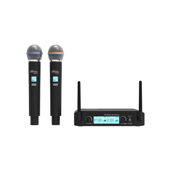 Ritmix RWM-222 black Радиосистема на два микрофона