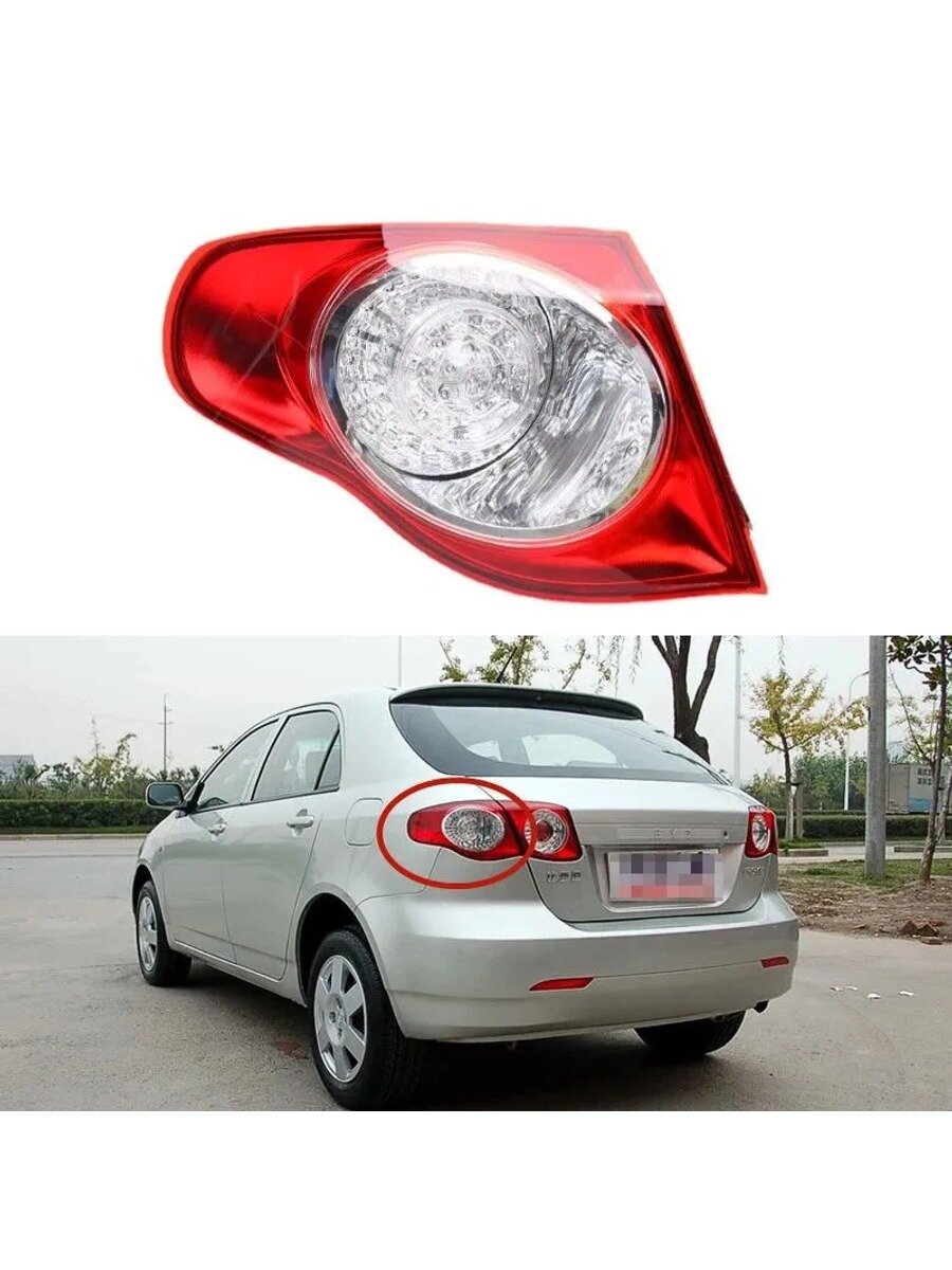 Фара автомобильная, Задний фонарь, арт. BYD F3R 2007-2011-3, Комплект Левая