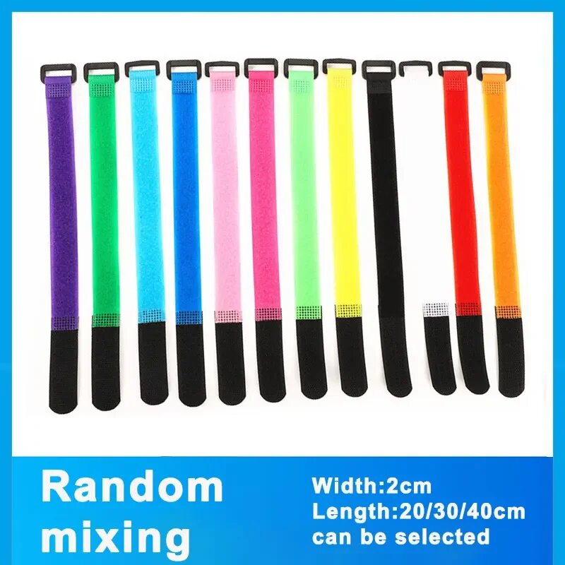 Крепежные ремни JING-SDIY, нейлоновые, 20 мм, 200/300/400 мм 5Pcs 20x400mm, Random mixing