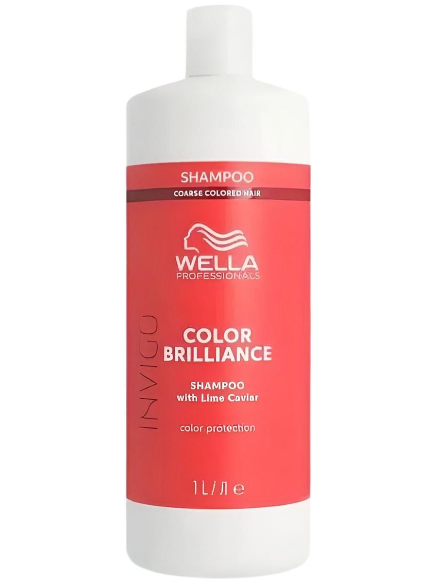 Wella Professionals Invigo Color Brilliance Coarse Шампунь для защиты цвета окрашенных жестких волос, 1000 мл
