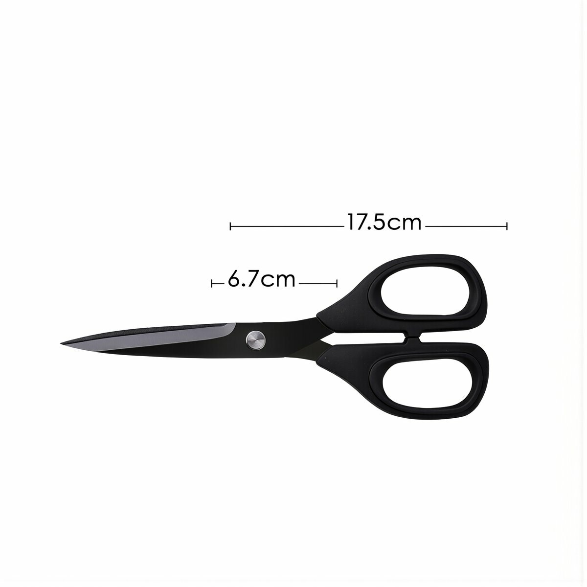 Прочные портновские ножницы для работы с тканью нержавеющая сталь черное покрытие удобная ручка для шитья рукоделия дома, K56 мелкие портновские ножницы с резиновой ручкой, черное покрытие, длина лезв