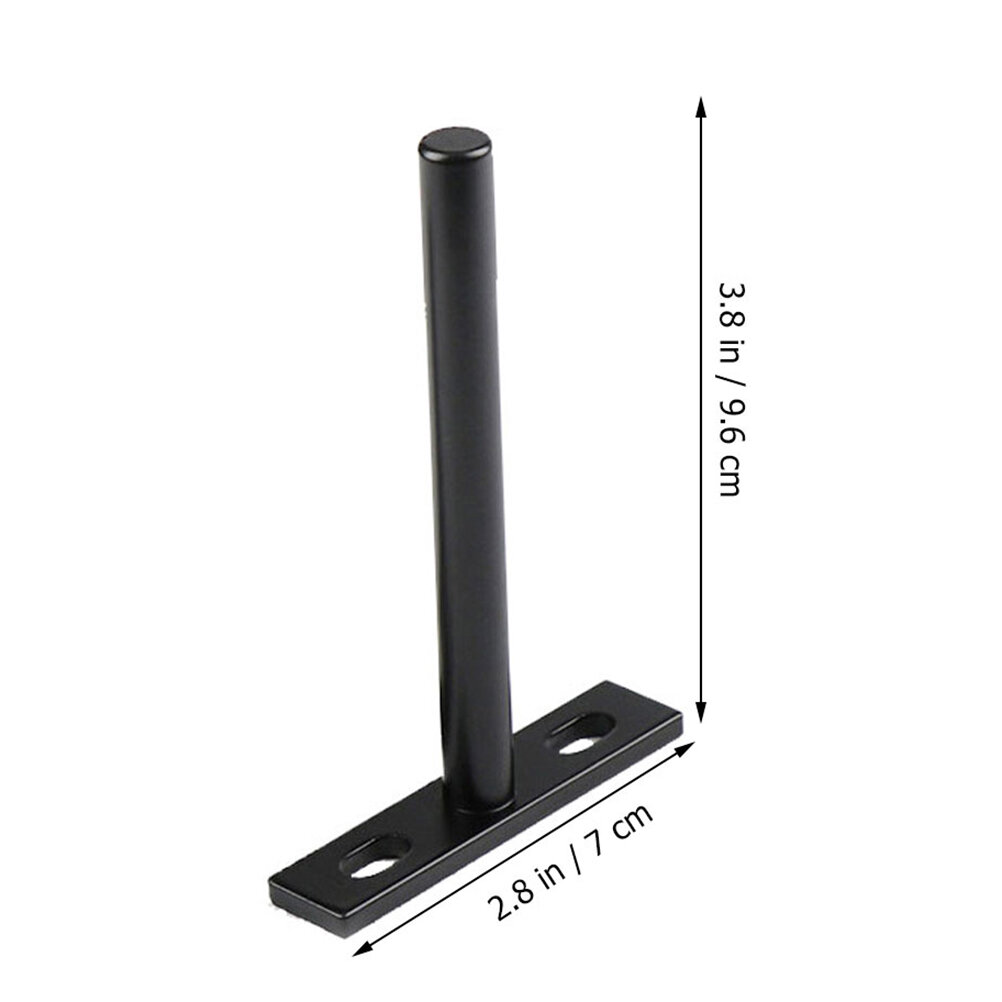 Держатель Для Полки Т-образный 2 Штуки Чёрный Размер 9.6X7X1.45Cm