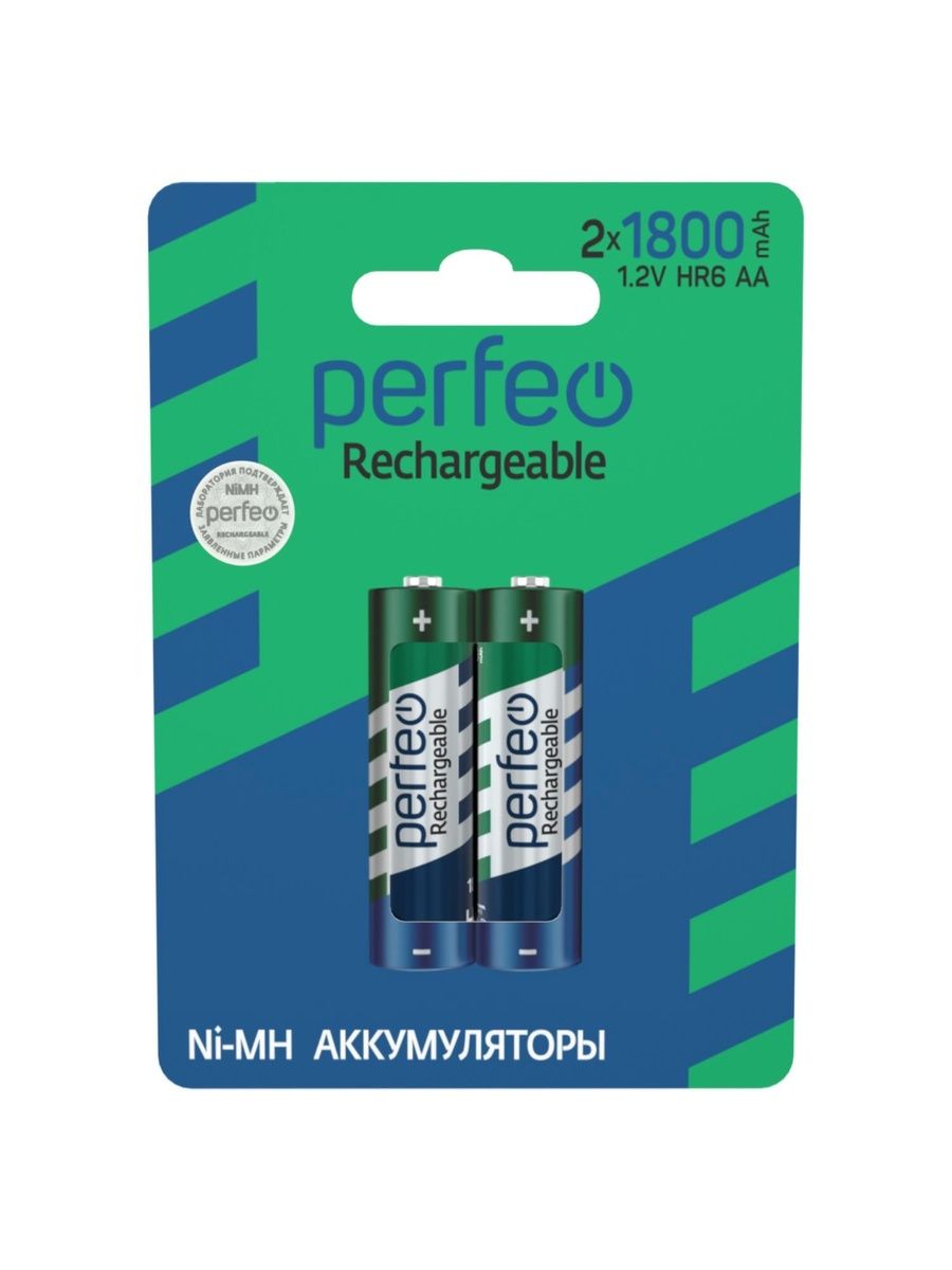 Perfeo Ni-Mh аккумуляторы HR6 AA 1800mAh на блистере, 2шт, 1.2V
