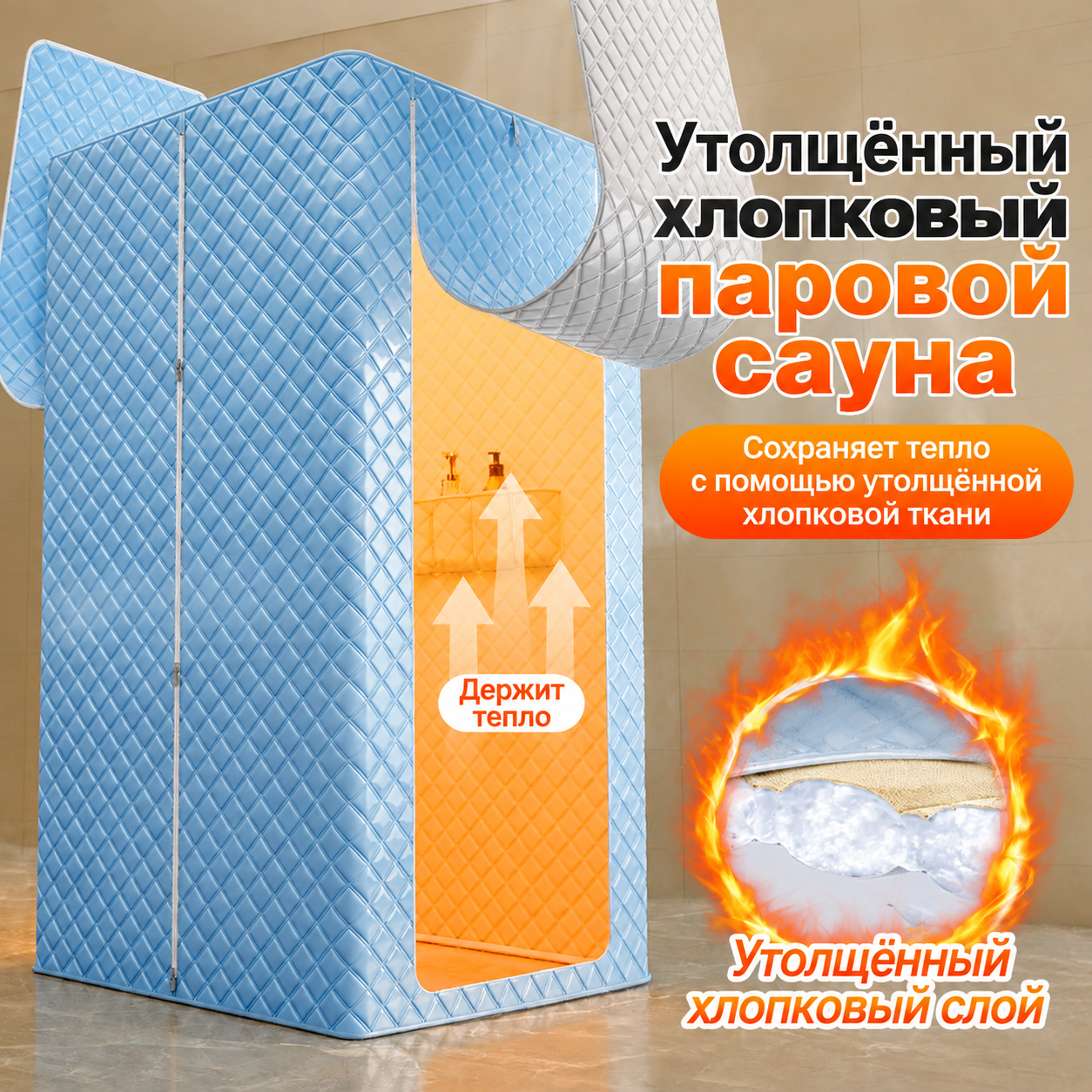 Теплая водонепроницаемая завеса для душа без сверления, защита от холода в ванной，100x200cm