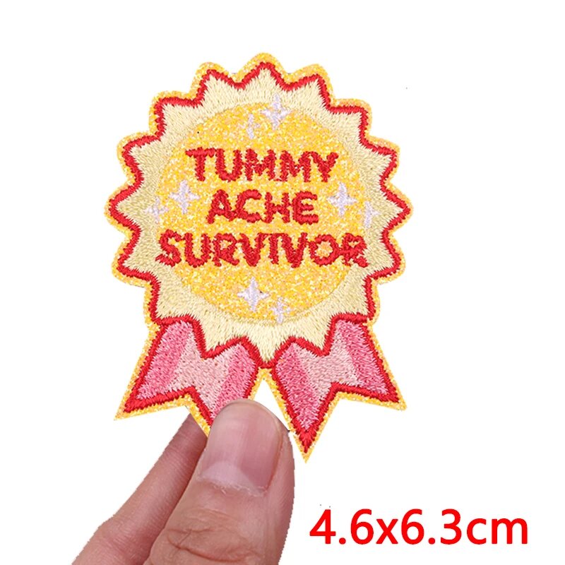Нашивка "Tummy Ache Survivor", 4.6x6.3см, PE16493CT