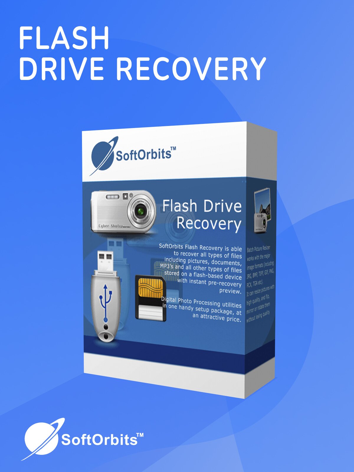 Программа SoftOrbits Flash Drive Recovery (Восстановление флеш-карт) [Цифровая версия], PC