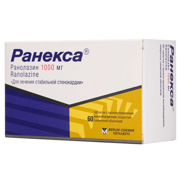 Ранекса таблетки с пролонгированным высвобождением п/о плен. 1000мг 60шт