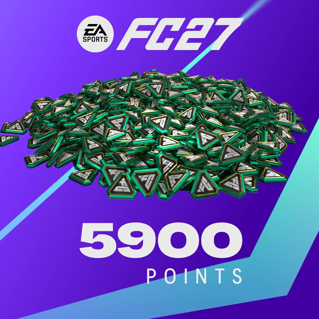 Дополнение EA SPORTS FC 27 - FC Points 5900, цифровое издание PlayStation 4 и PlayStation 5, регион Турция / код пополнения баланса